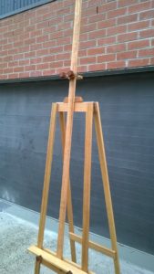 Art Show Partitioning tall double sided easel with extra height mast