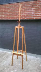 Art Show Partitioning tall double sided easel with extra height mast